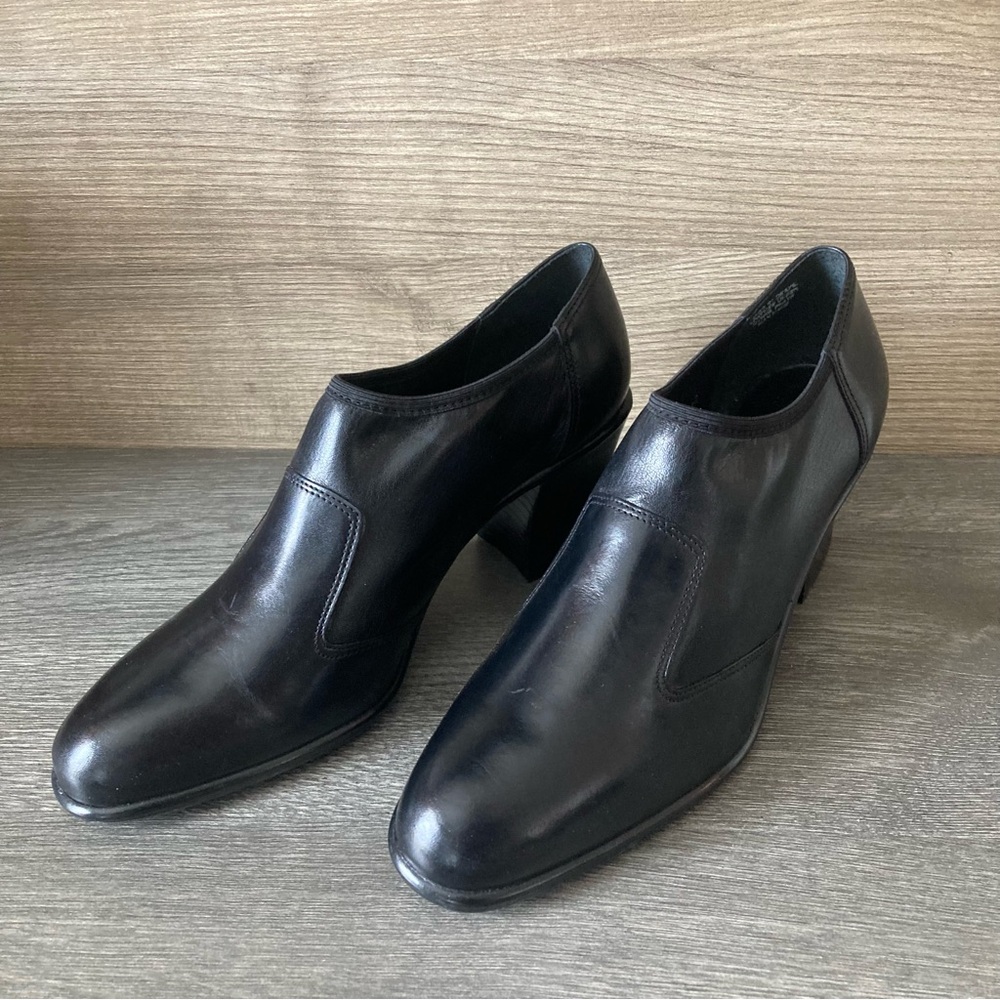 Bruno De Milano Ladies Size 8M Black Leather Booties